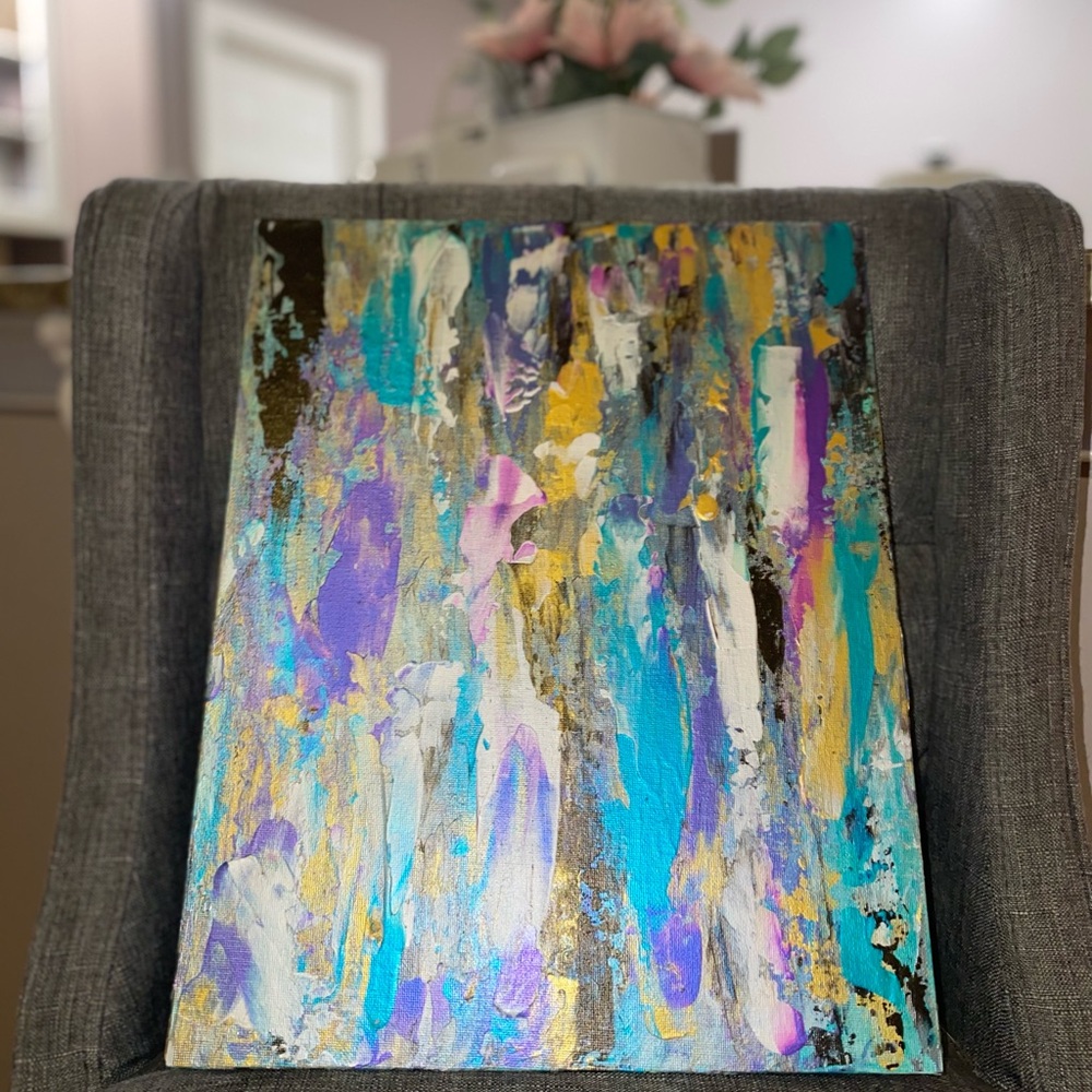 Flat Canvas Acrylic Painting  14inX11in